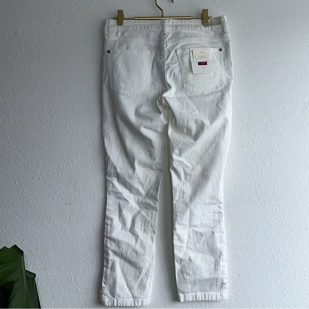 Anthropologie Pilcro & The Letterpress Winter-White The STET Crop Casual Pants - Picture 5 of 10